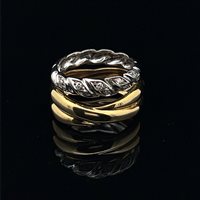 Anello Cianfrone Gioielli Donna in Oro Diamante 0.20 Ct ANOR-148-198 - ANOR-148-198
